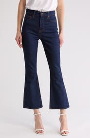 Veronica Beard Carson High Waist Ankle Flare Leg Jeans