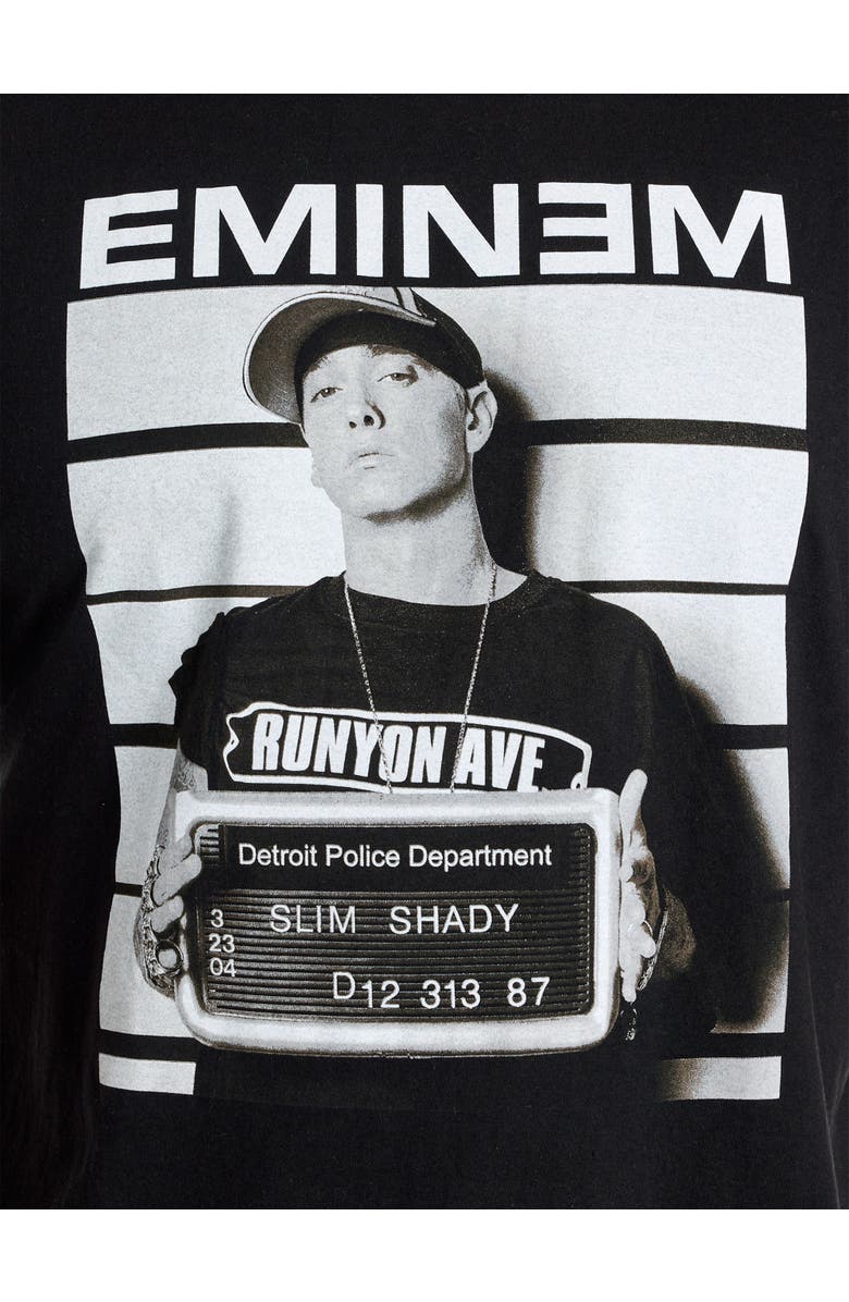 True Nation by DXL Big & Tall Eminem Slim Shady Graphic Tee, Alternate, color, Black
