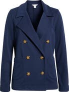 Caslon® Double Breasted Knit Blazer