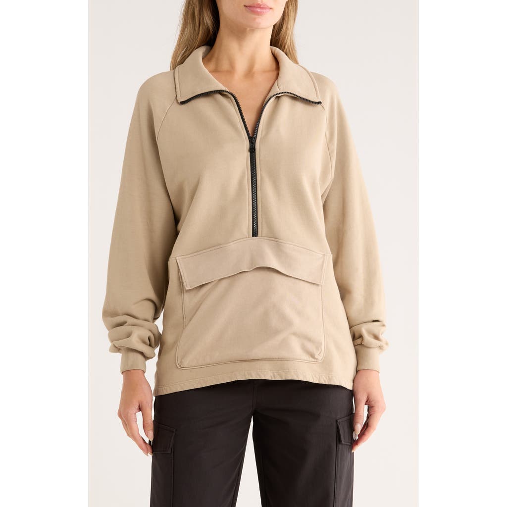 The Range Half Zip Turtleneck Sweatshirt In Neutral