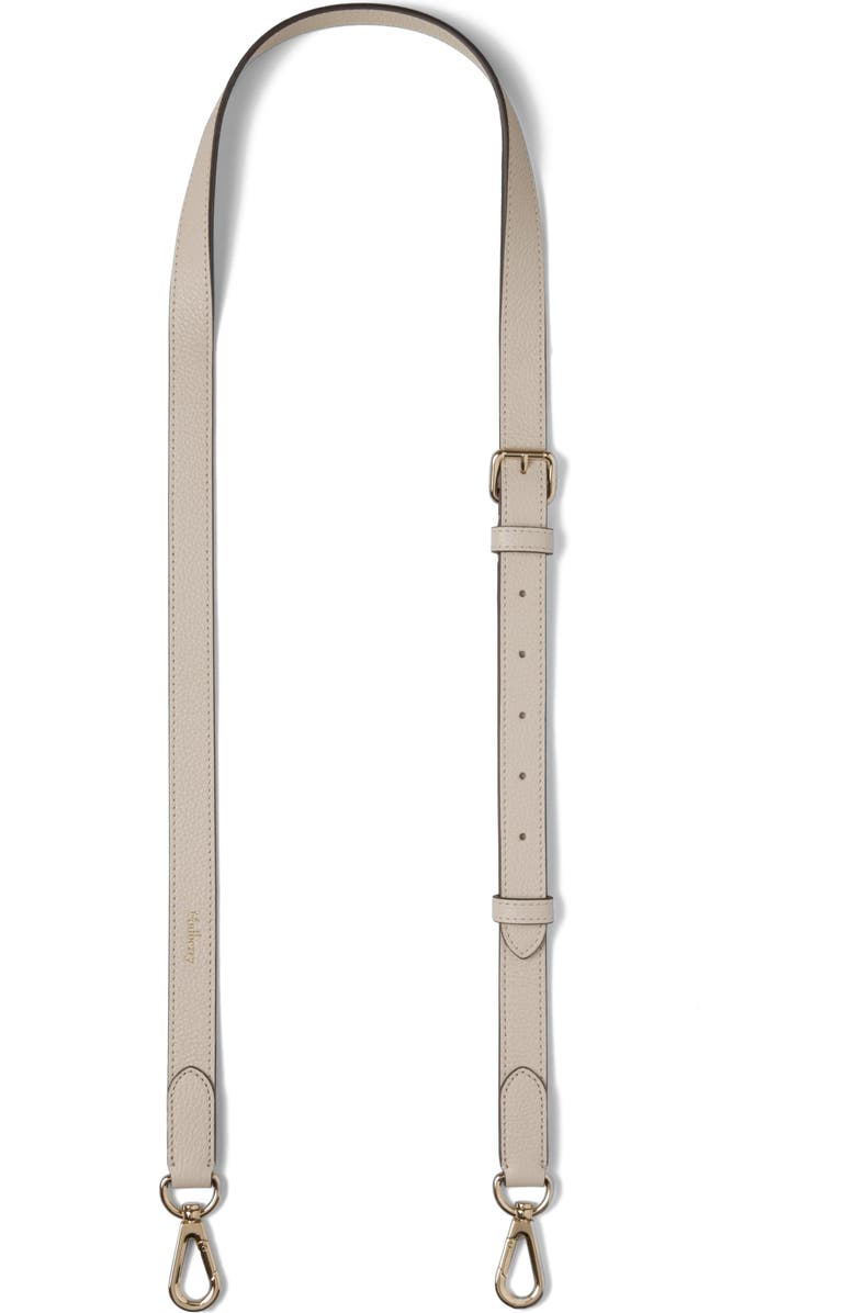 Mulberry Thin Leather Strap, Main, color, Chalk