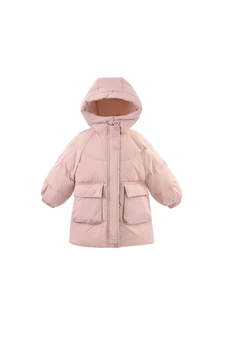 Heart-Quilted Puffer Jacket, Main, color, Pink