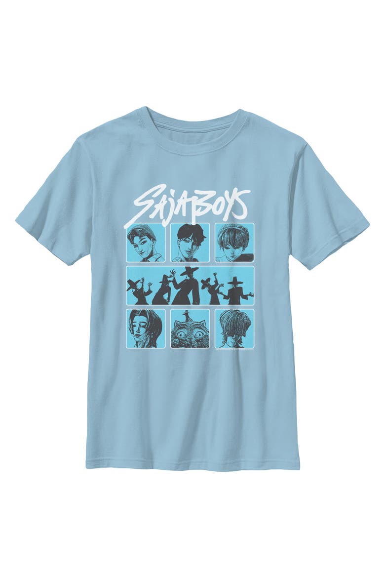 Boys' Saja Boys' Group T-Shirt, Main, color, Light Blue