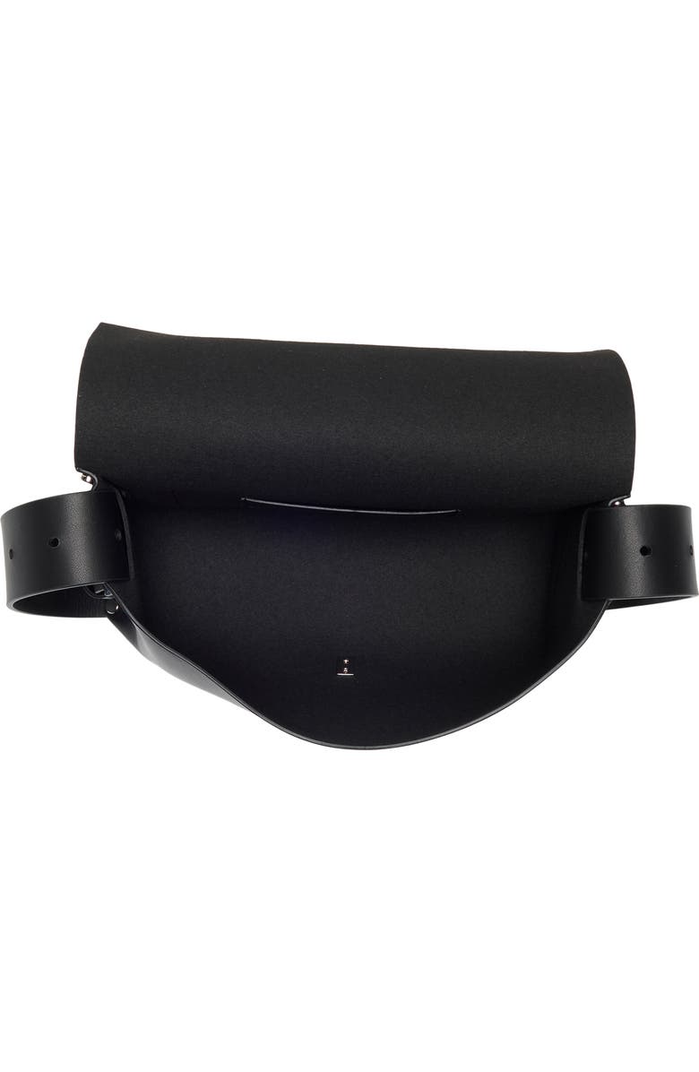 AllSaints Miro Leather Satchel, Alternate, color, Black