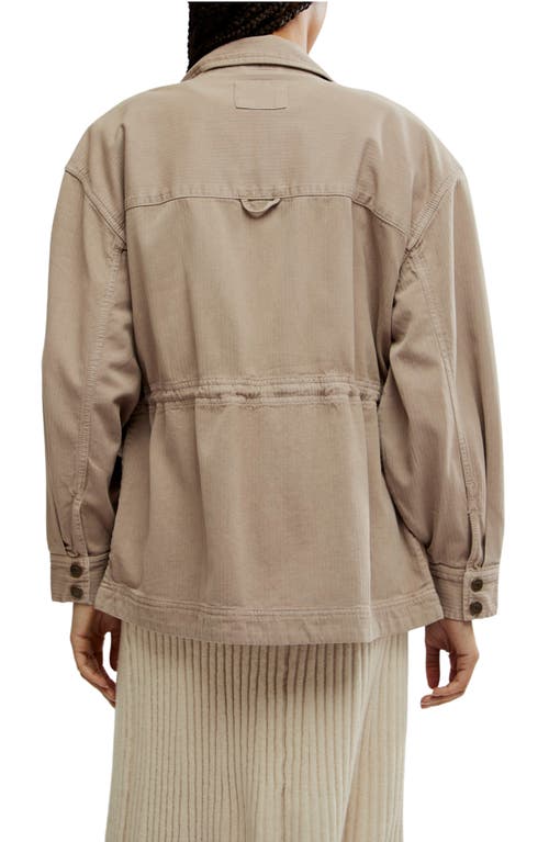 FREE PEOPLE FREE PEOPLE ARYA COTTON TWILL UTILITY JACKET 
