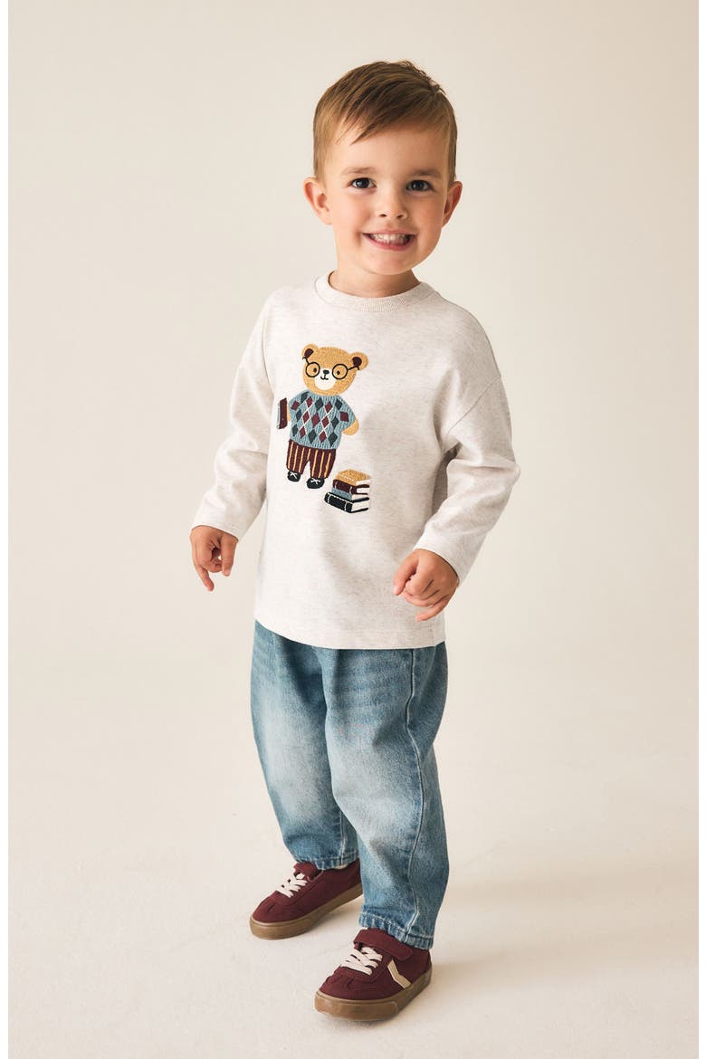 Kids' Bear Cotton Graphic T-Shirt, Alternate, color, NEUTRAL