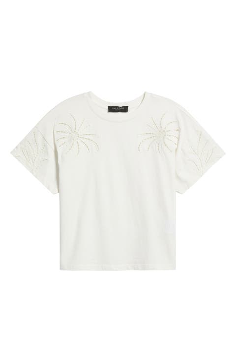 Floral Cutout T-Shirt