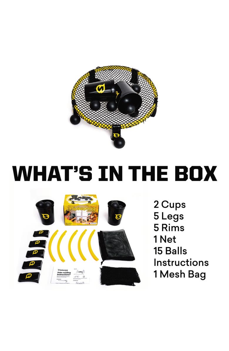 Spikeball Spikepong Mini Game Tabletop Indoor Party Game, Alternate, color, Multicolored