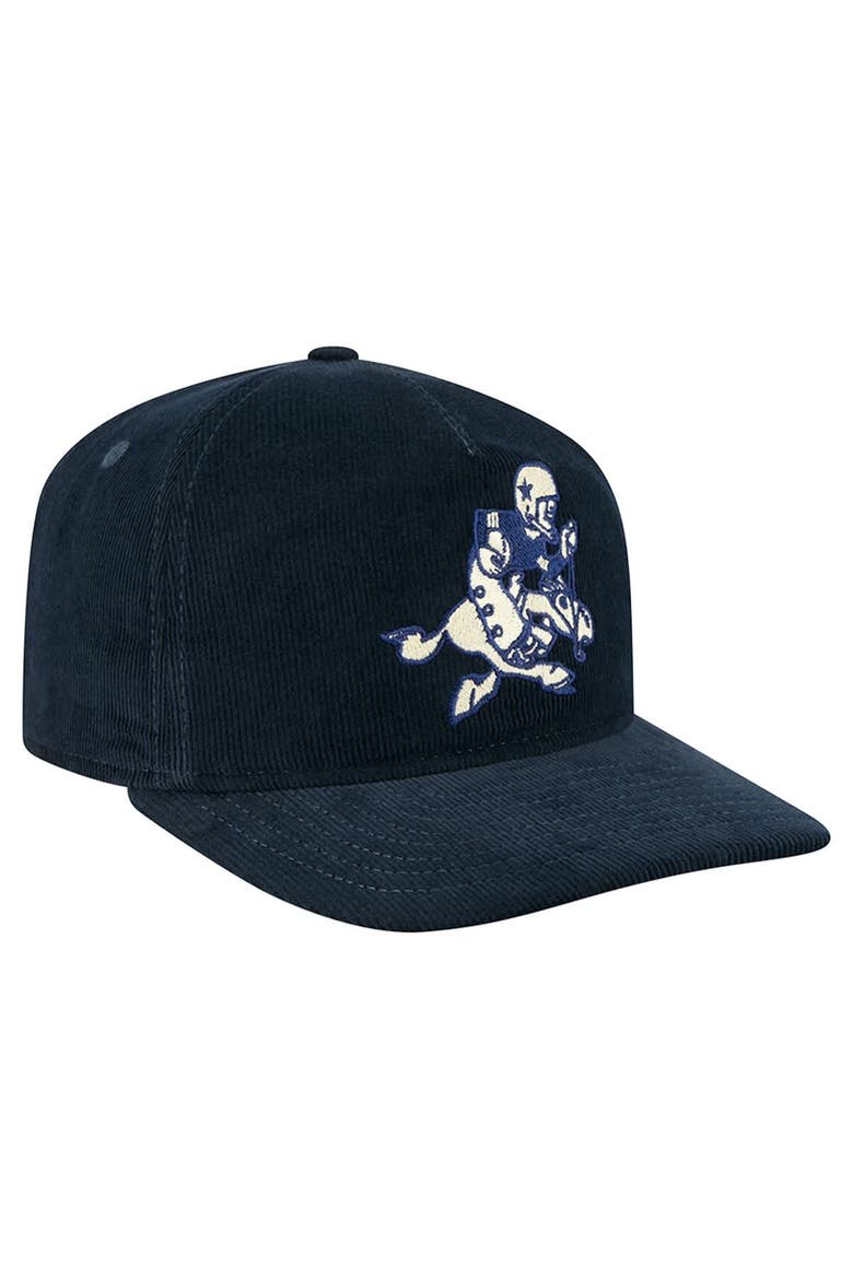 Men's New Era Navy Dallas Cowboys Retro Joe Nostalgic Corduroy Golfer Adjustable Hat, Alternate, color, Navy