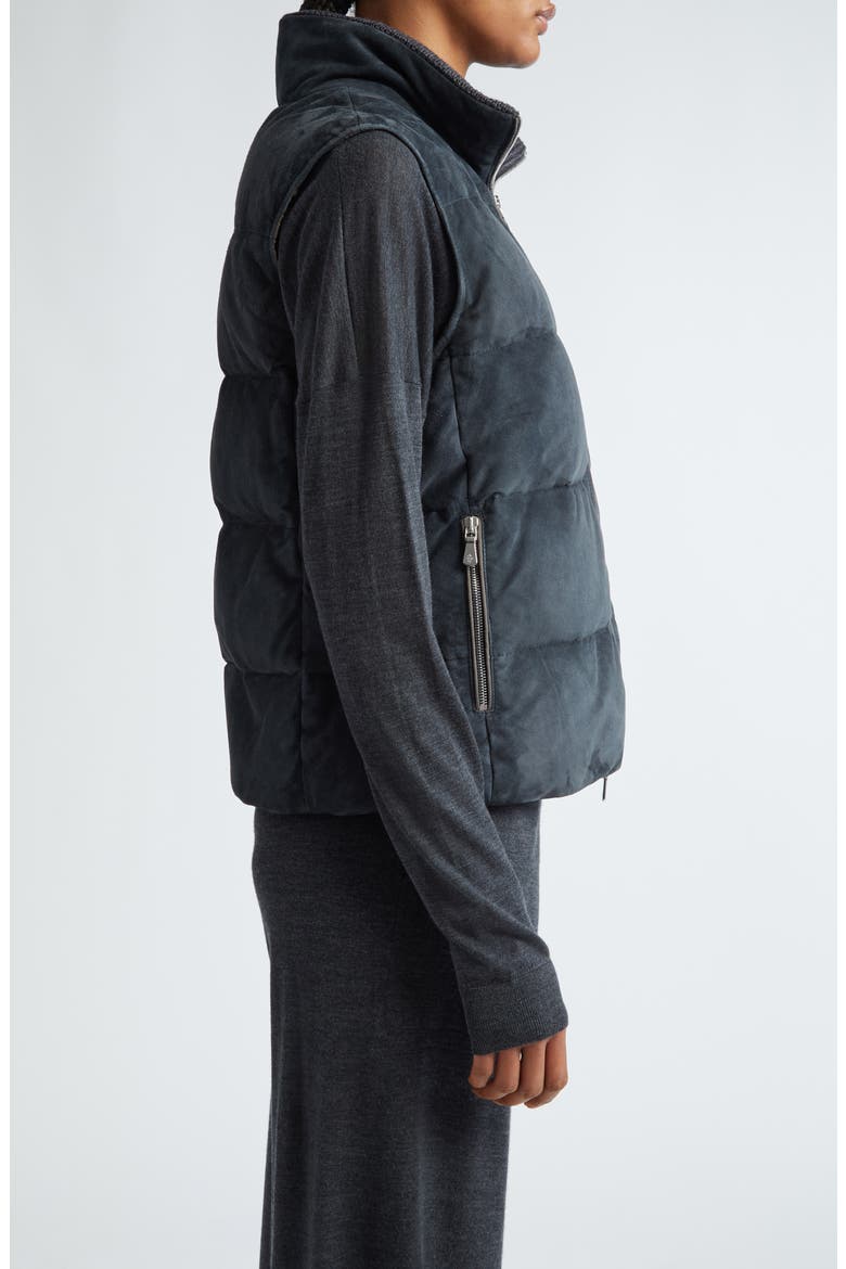 Down Puffer Vest, Alternate, color, SMOKE GREY MELANG