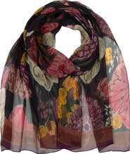 Echo Wildflower Crinkle Silk Wrap