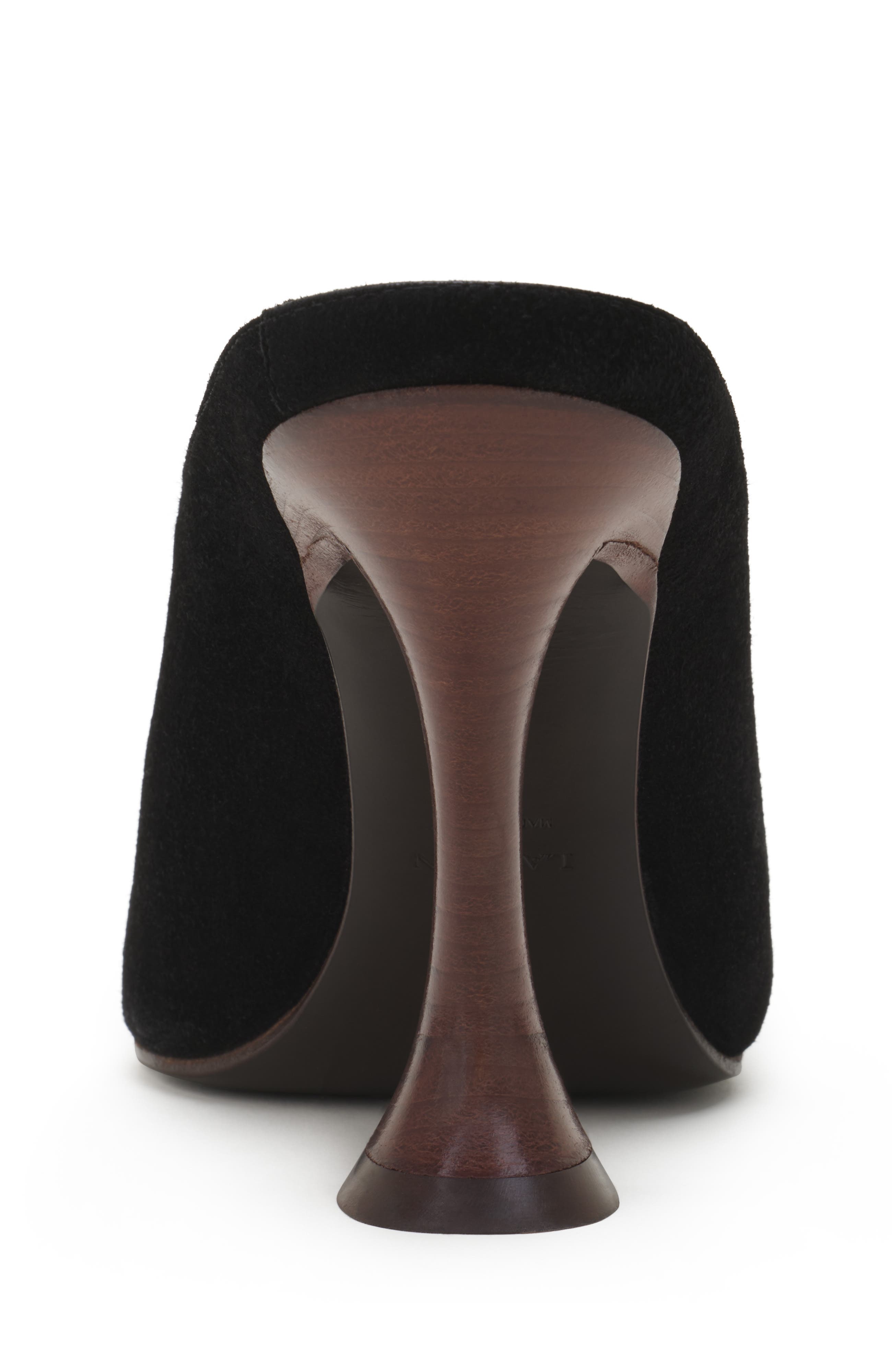 Midnight Step Mule In Suede, Alternate, color, Black