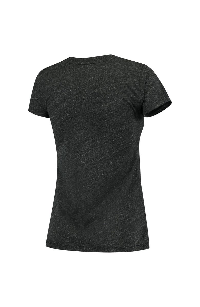 Retro Brand Women's Original Retro Brand Heathered Black Oregon Ducks Tri-Blend Crew Neck T-Shirt, Alternate, color,