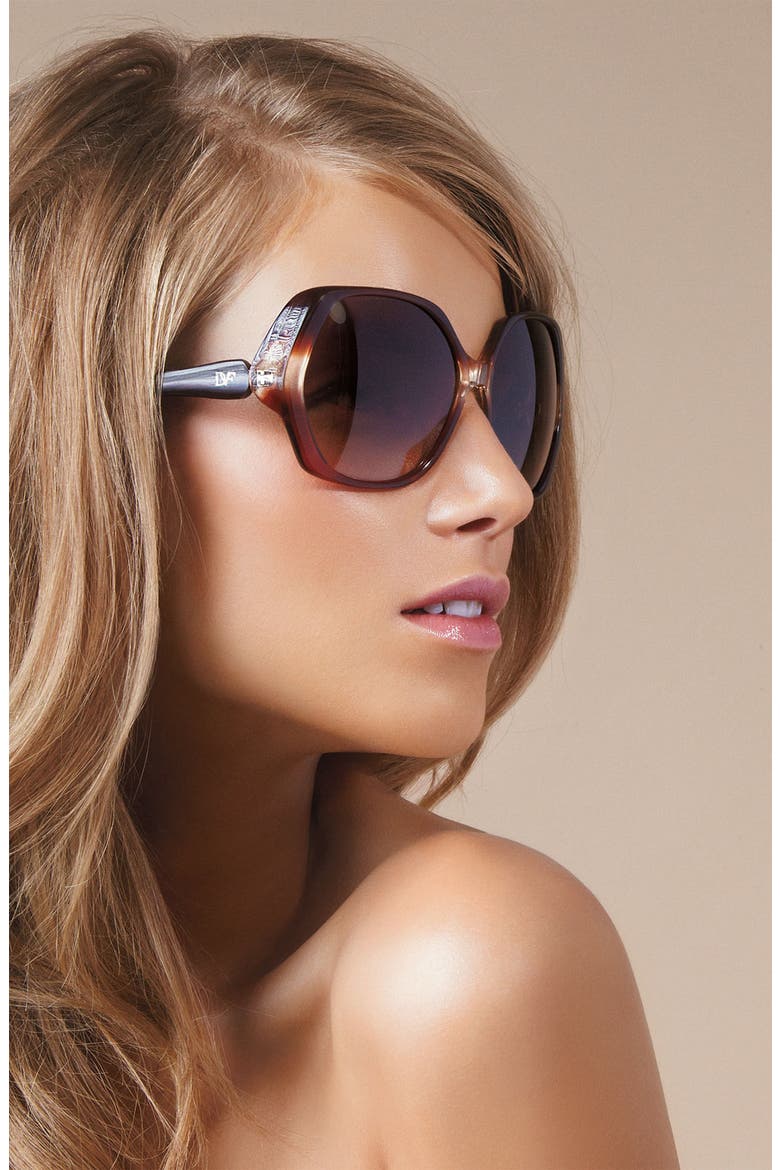 Oversized Sunglasses, Alternate, color, BLACK