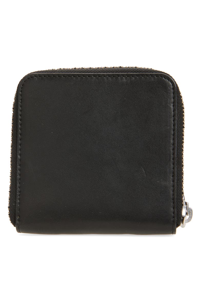 Arlo Leather Zip Wallet, Alternate, color, BLACK