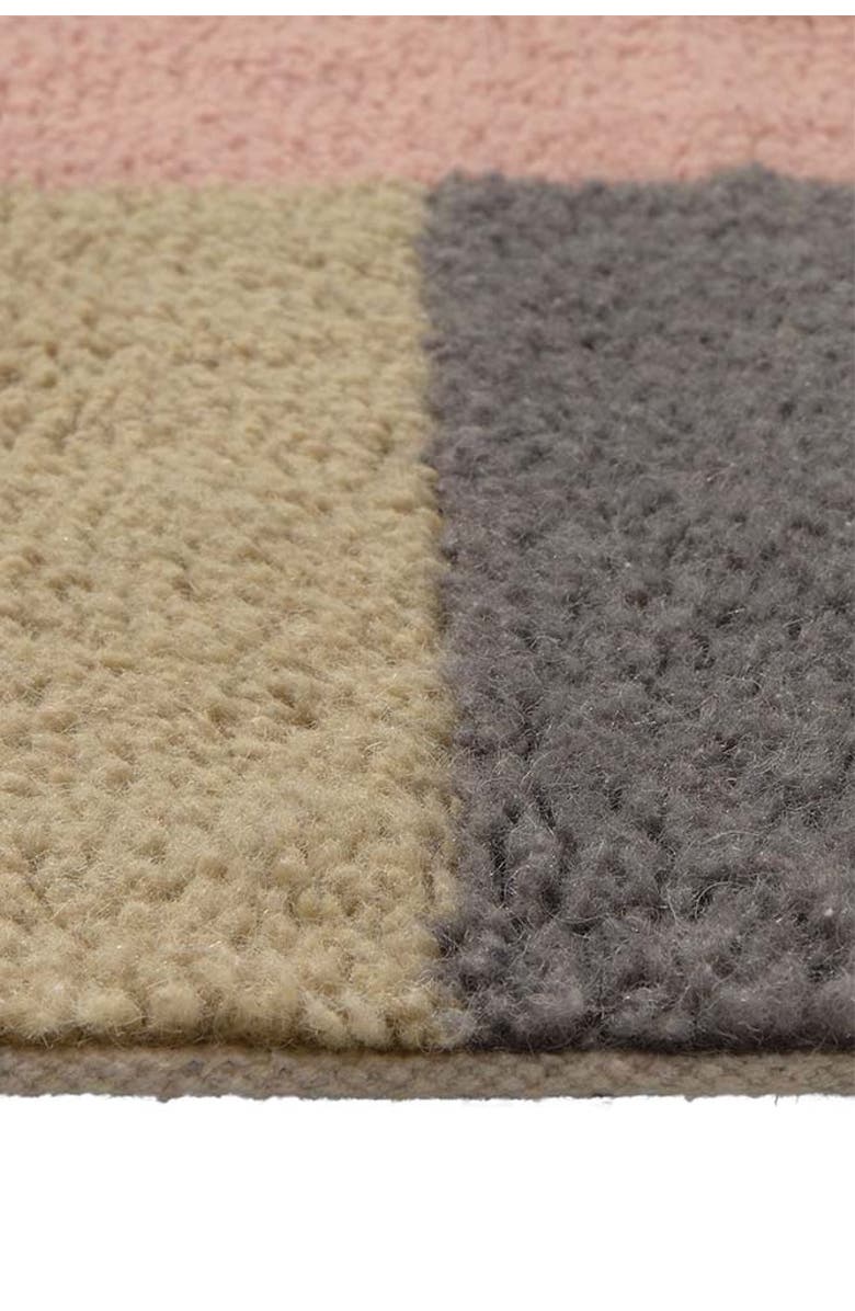Lorena Canals Wool Rug Chroma Dusty Pink, Alternate, color, Natural , Charcoal, Pink