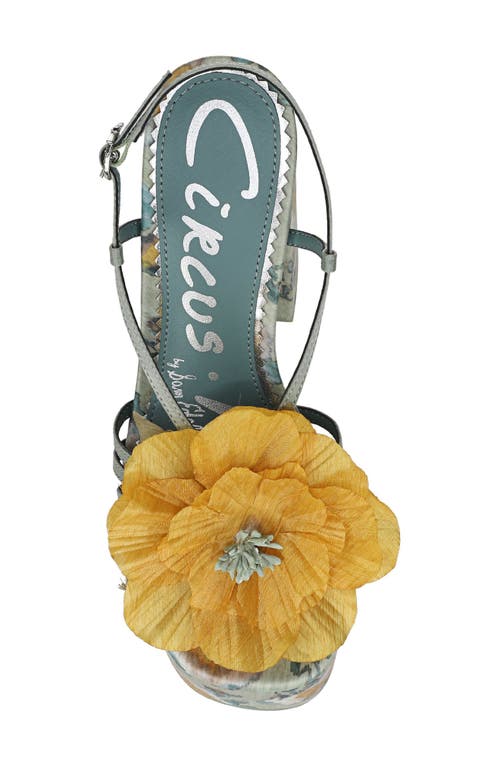 Circus Ny By Sam Edelman Aria Flower Two-piece Block-heel Dress Sandals In Multi