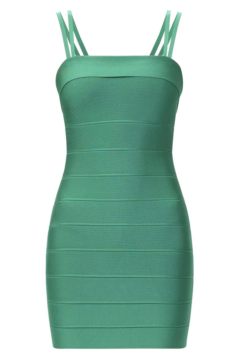 The Sadie Bandage Minidress, Alternate, color, GREEN OPAL 303
