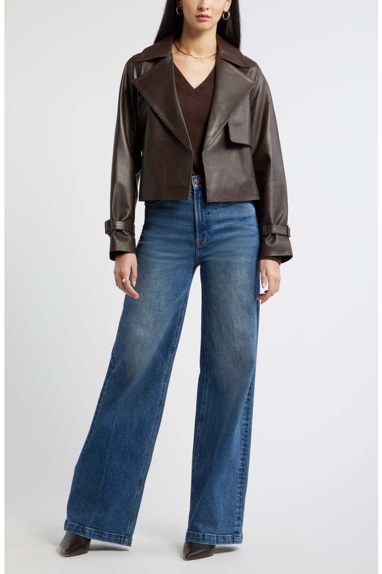 V-Neck Cashmere Sweater, Alternate, color, BROWN MOLE