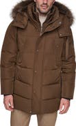 Andrew Marc Hooded Down & Feather Fill Parka with Bib