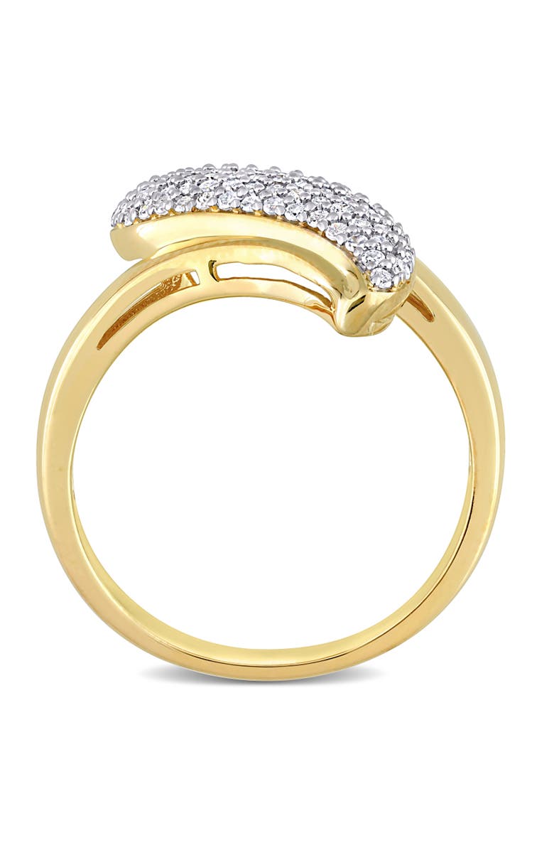 Julianna B. Diamond Swirl Ring Yellow-Plated Silver, Alternate, color, Yellow-Plated Sterling Silver