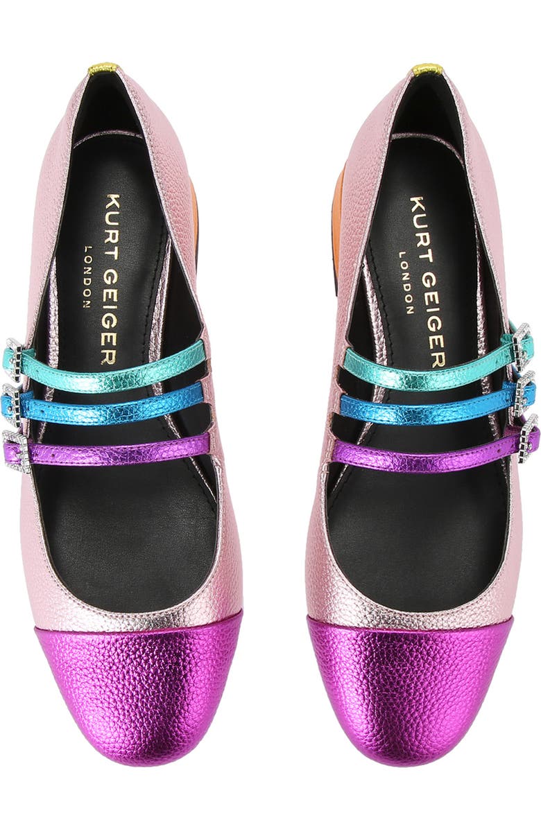 Kurt Geiger London Pierra Mary Jane Flat, Alternate, color, Purple Multi