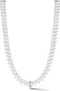 SPHERA MILANO Pear Cubic Zirconia Link Necklace