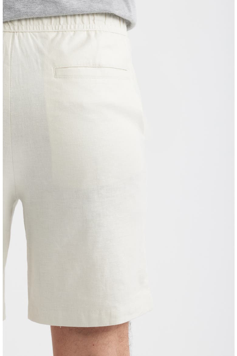 Aerolinen Linen Blend Shorts, Alternate, color, IVORY