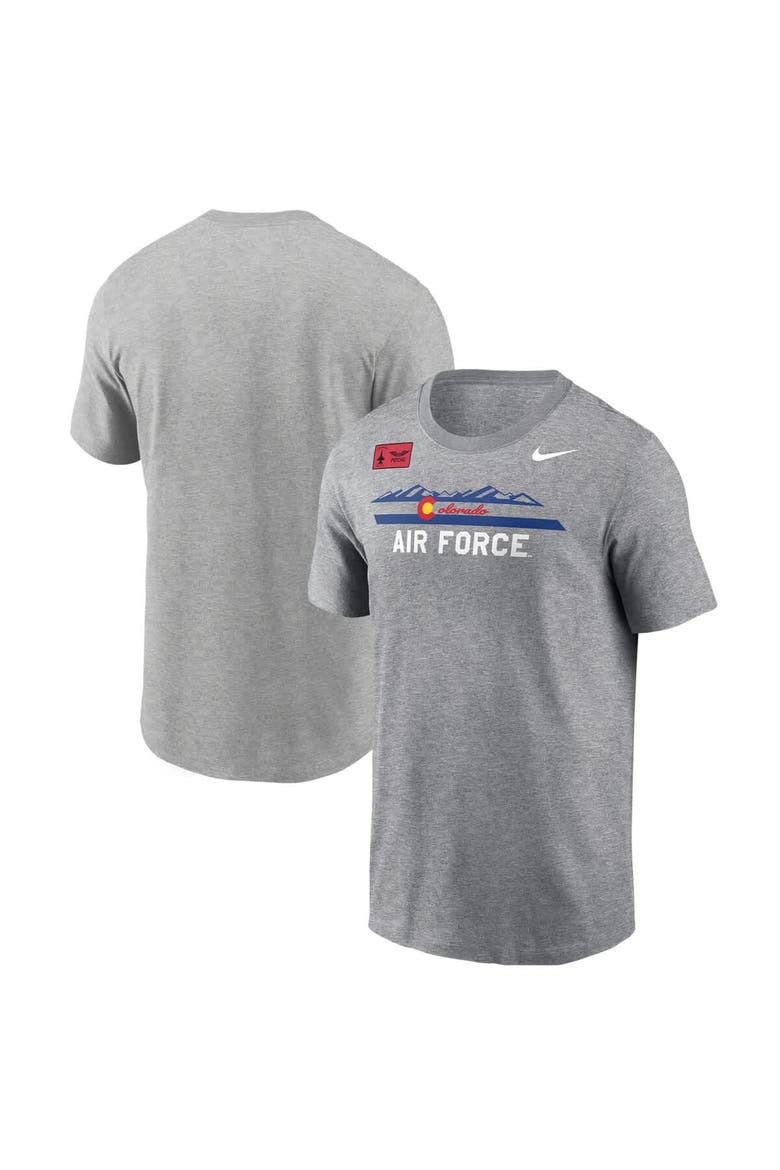 Men's Nike Gray Air Force Falcons APLS Fighting Falcon Collection Rivalry T-Shirt, Main, color, Gray
