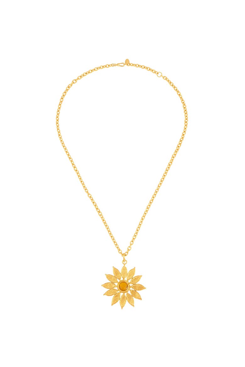 Sunflower Necklace, Main, color, YELLOW