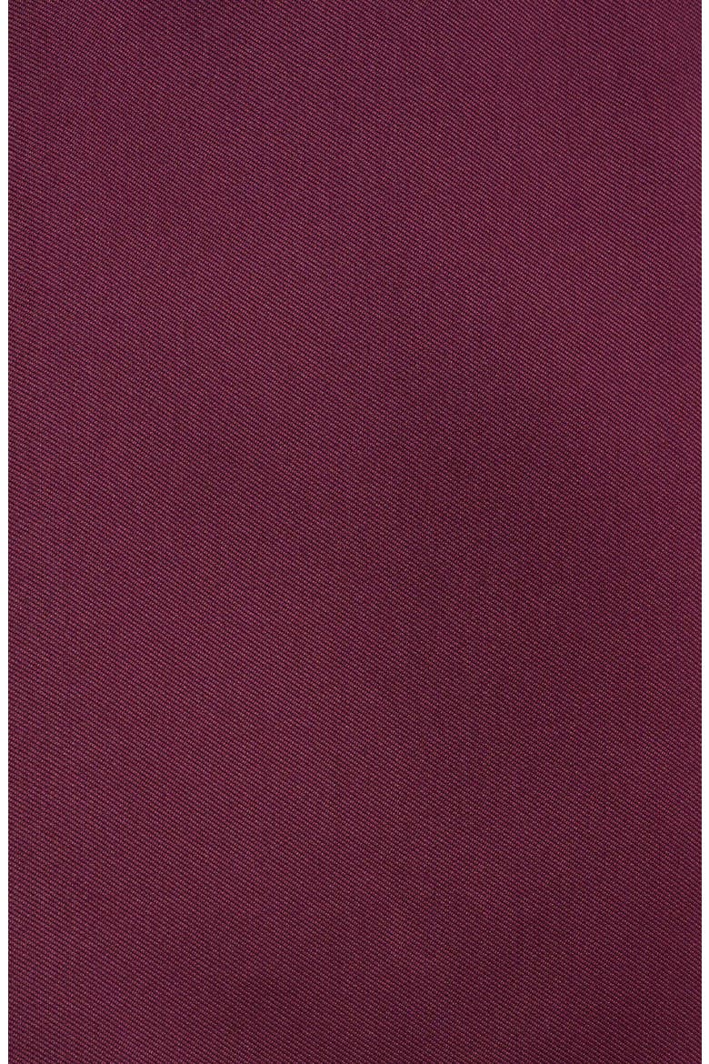 Box Pleat High-Low Mikado Dress, Alternate, color, PINOT NOIR