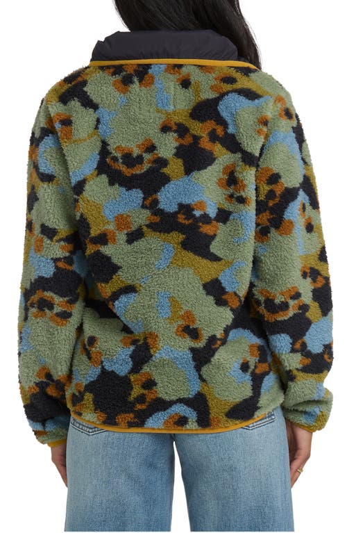 Billabong Switchback Fleece Pullover In Green