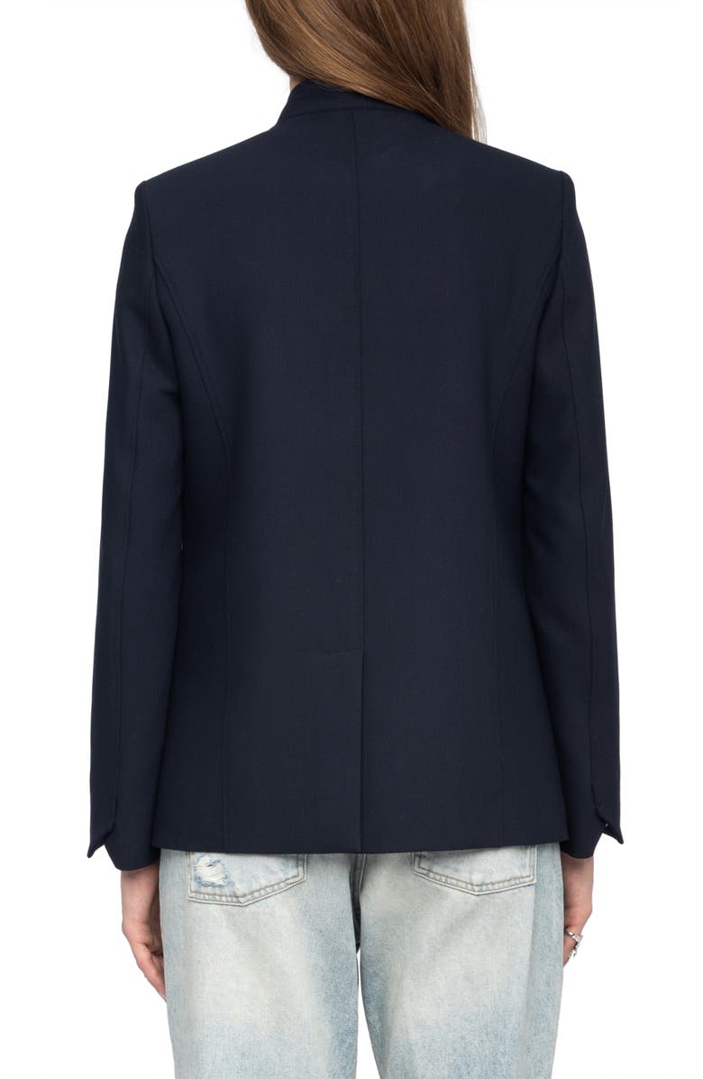 Zadig & Voltaire Verysa Jacket, Alternate, color, Encre