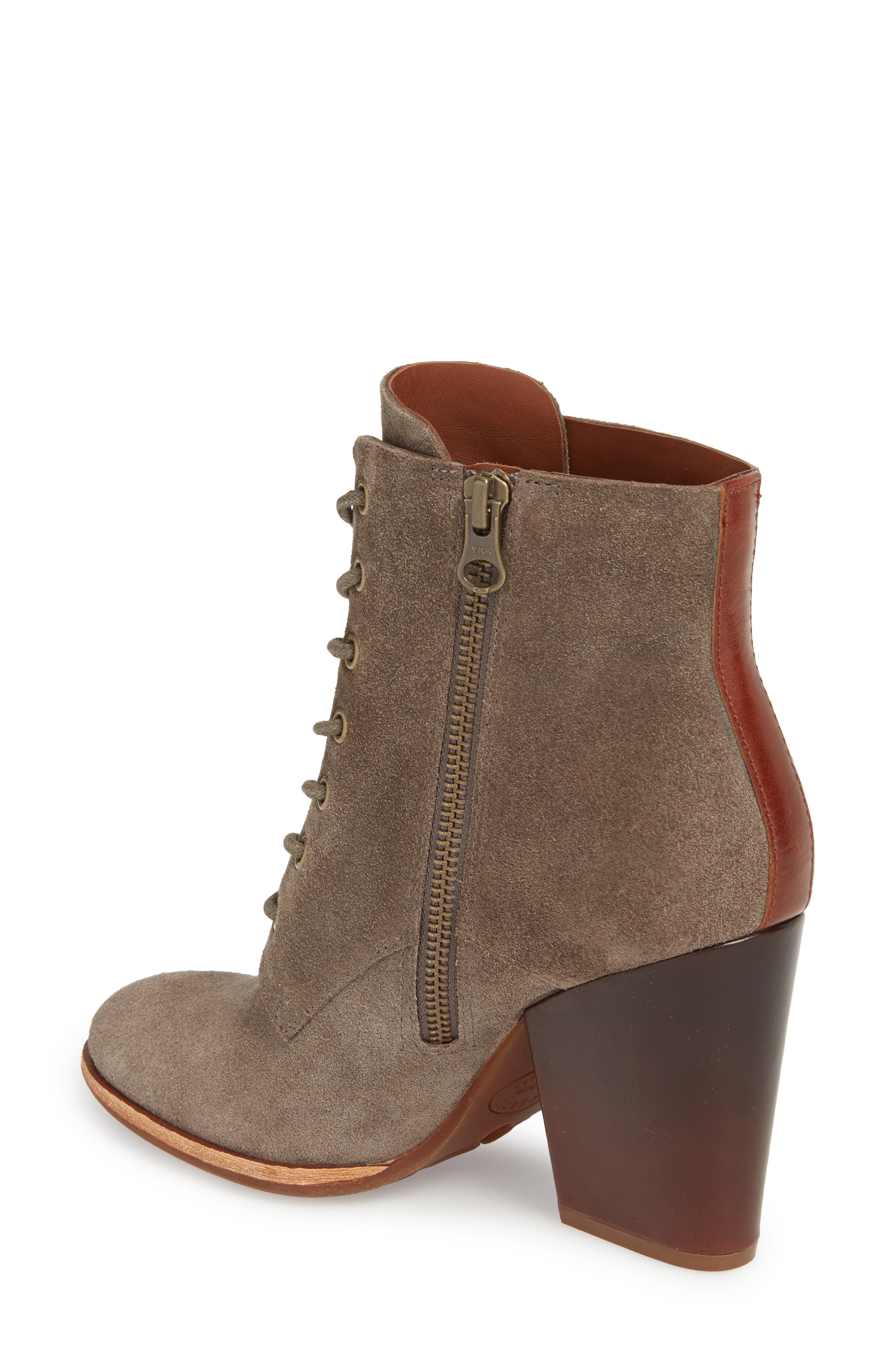 Elfa Bootie, Alternate, color, GREY SUEDE