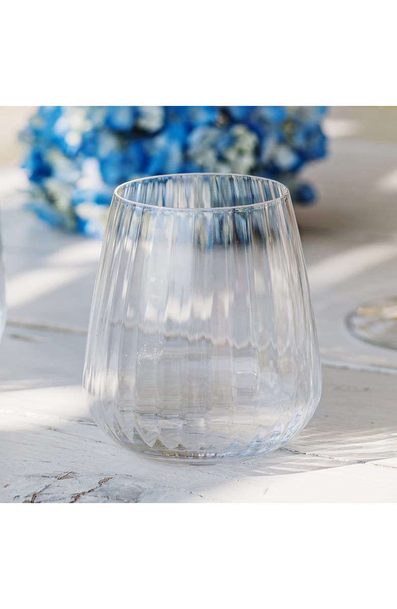 VIETRI Francesca Double Old Fashioned Glass, Alternate, color, Clear