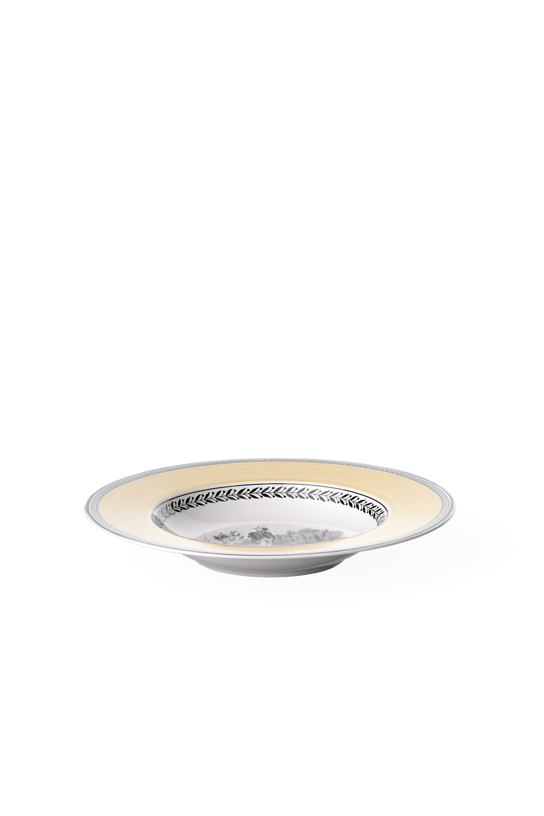 Audun Chasse Soup Bowl, Alternate, color, Yellow