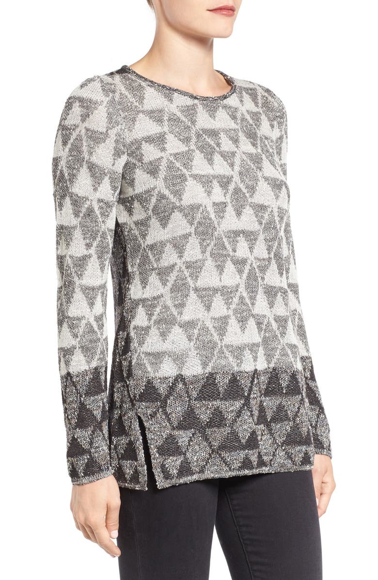 NIC+ZOE Starstruck Scarf Neck Knit Top, Alternate, color, 