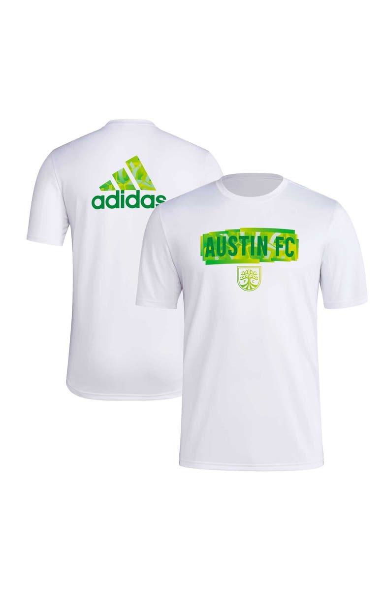 adidas Men's adidas White Austin FC Local Pop AEROREADY T-Shirt, Main, color, White