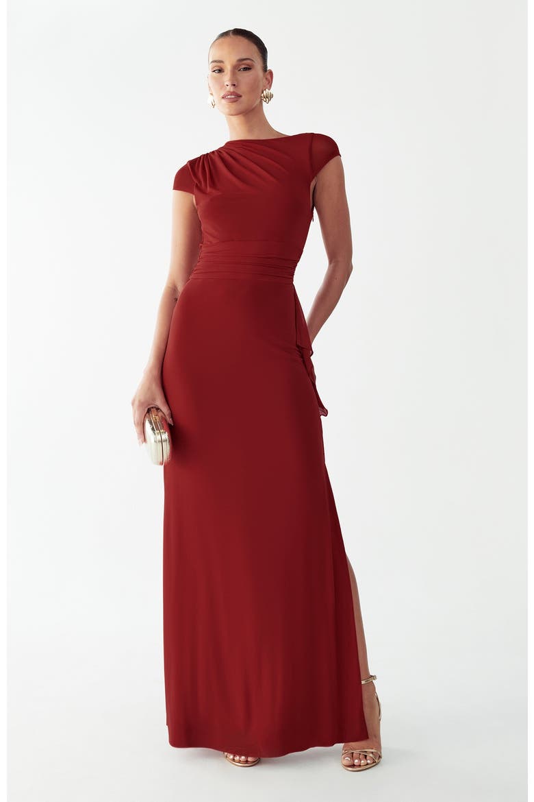 Howard Maxi Dress, Alternate, color, Rust