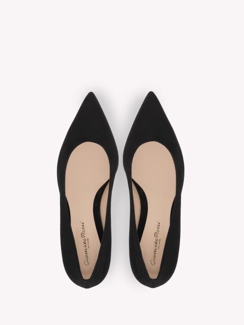Gianvito Rossi Black Suede Pumps In Black