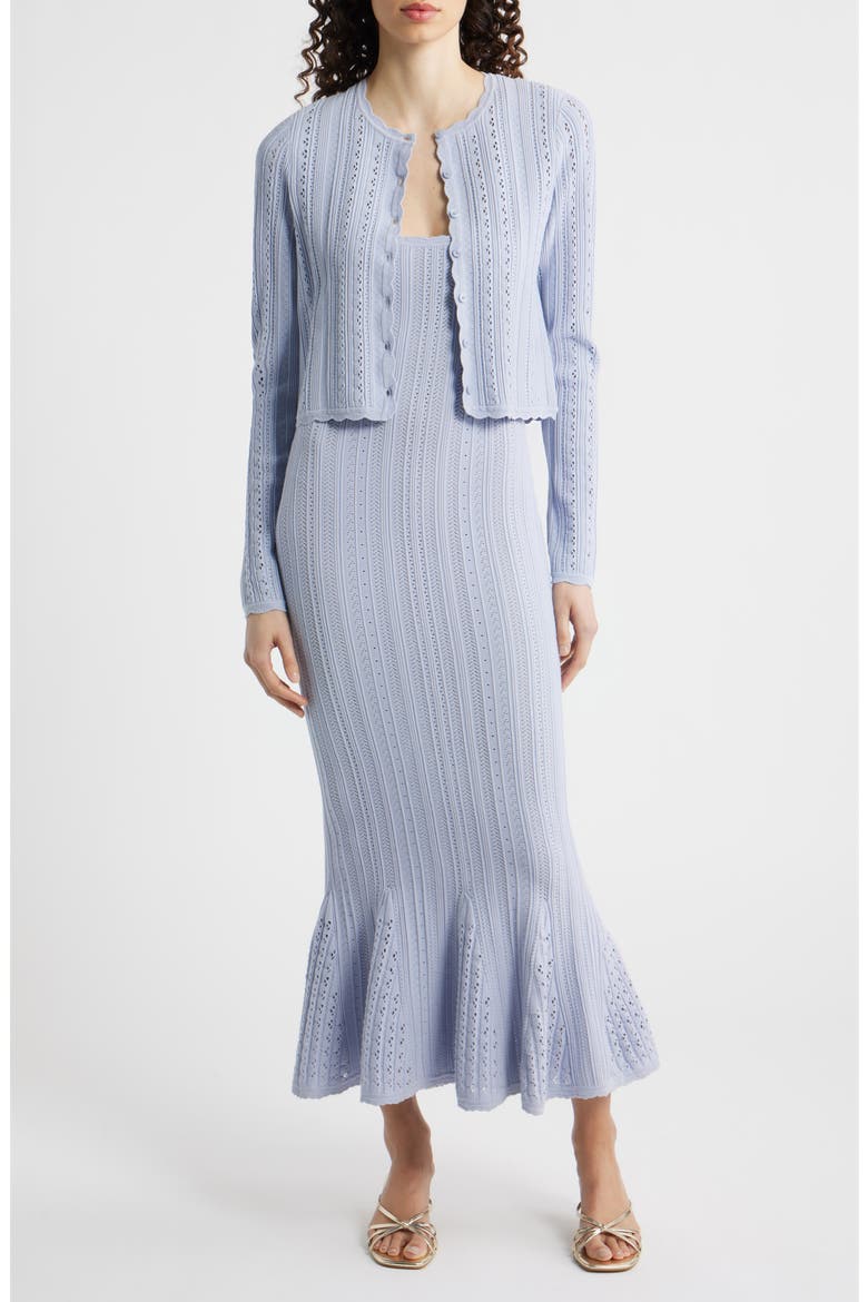 Tayleen Pointelle Knit Midi Dress (Women) | Nordstrom