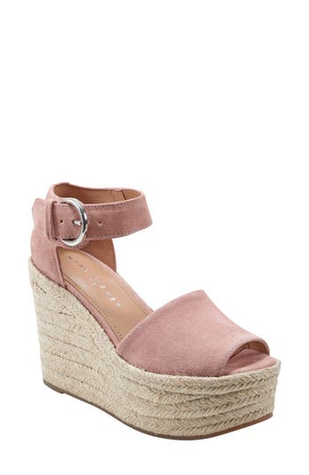 Marc Fisher Ltd Nelly Ankle Strap Wedge Sandal In Light Pink 681
