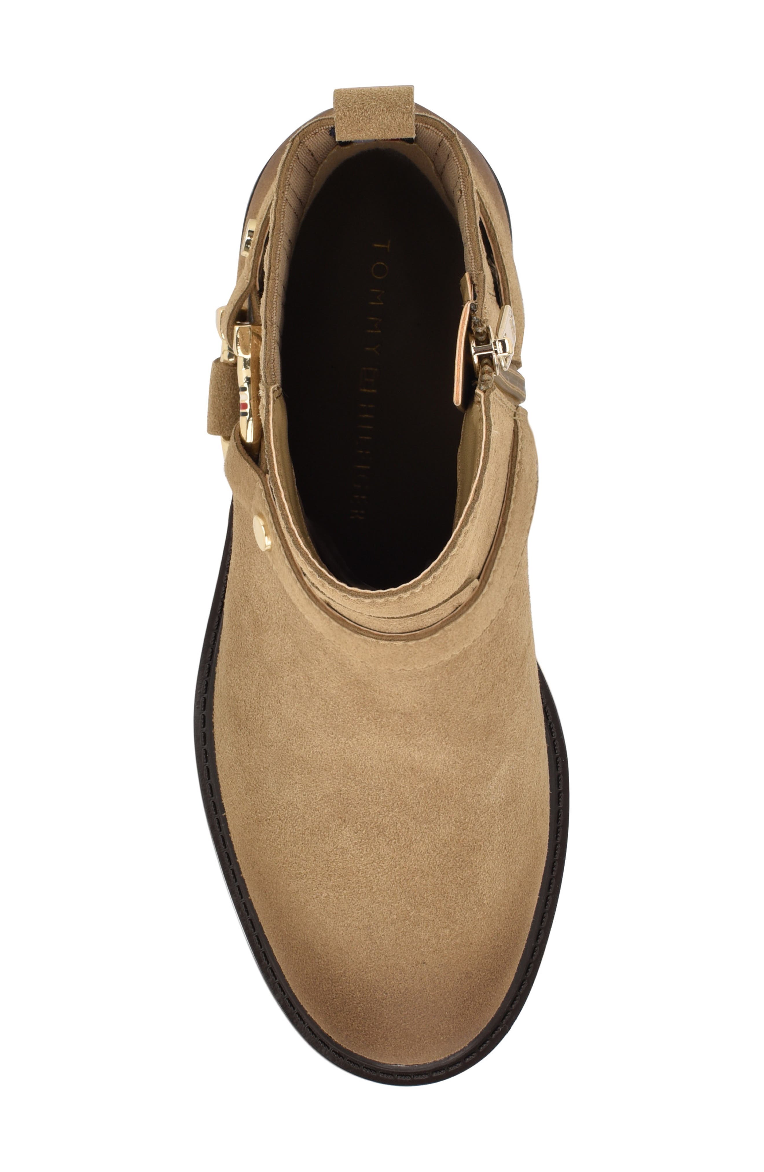 Tommy Hilfiger Varik Bootie, Alternate, color, Rich Suede