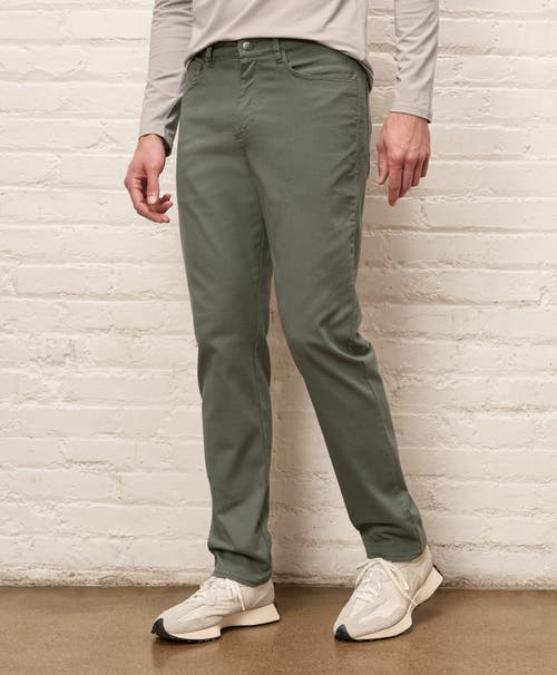 Pact Organic Cotton Stretch Twill 5-pocket Pant In Green