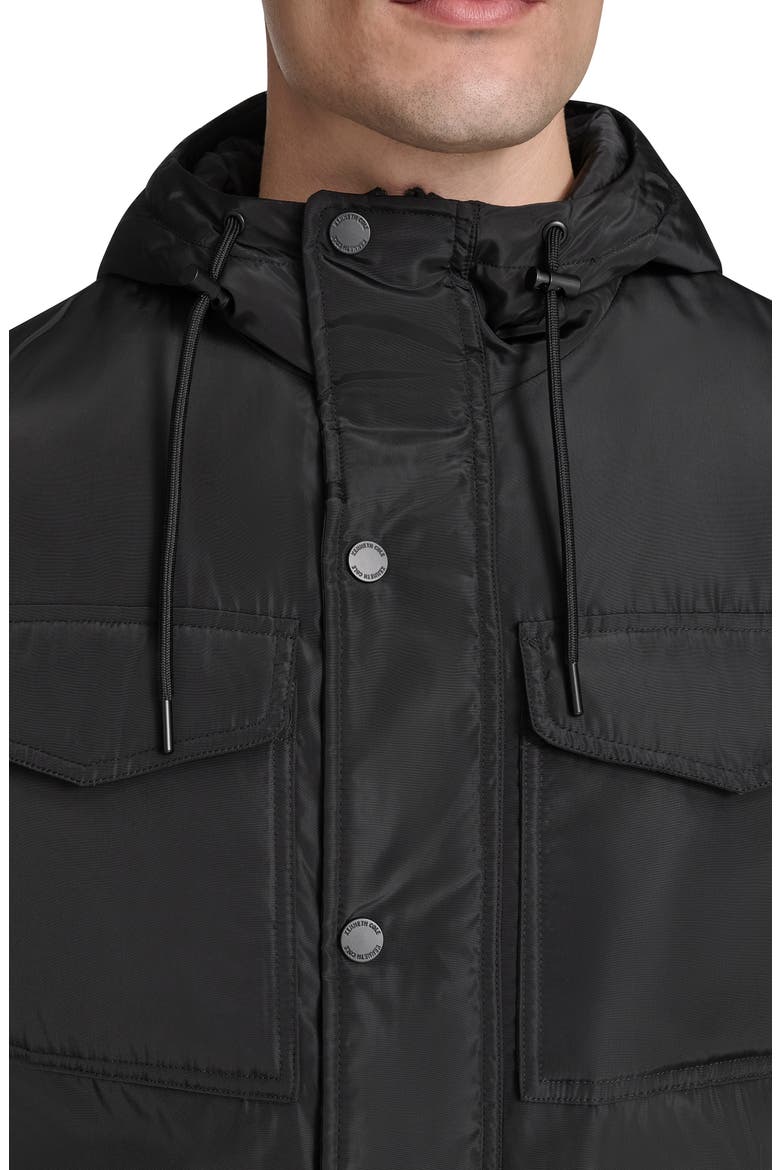 Hooded Utility Pocket Jacket, Alternate, color, BLACK