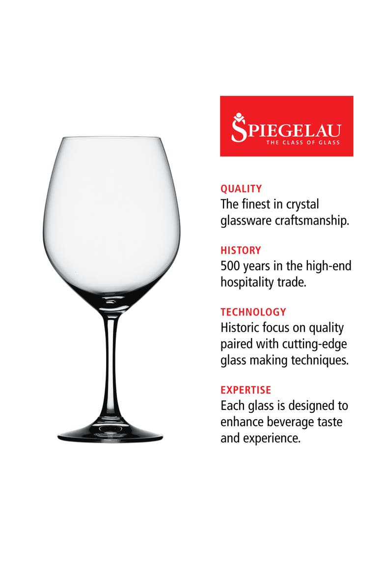 Vino Grande Burgundy Wine Glass Set of 4, Alternate, color, Clear