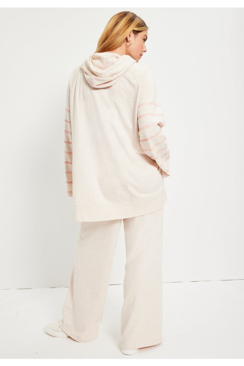 Bell Sleeve French Terry Sweatshirt, Alternate, color, Gray