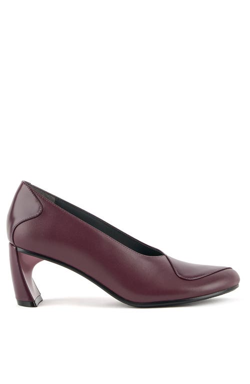 United Nude Zuma Dana Mid Pumps In Burgundy
