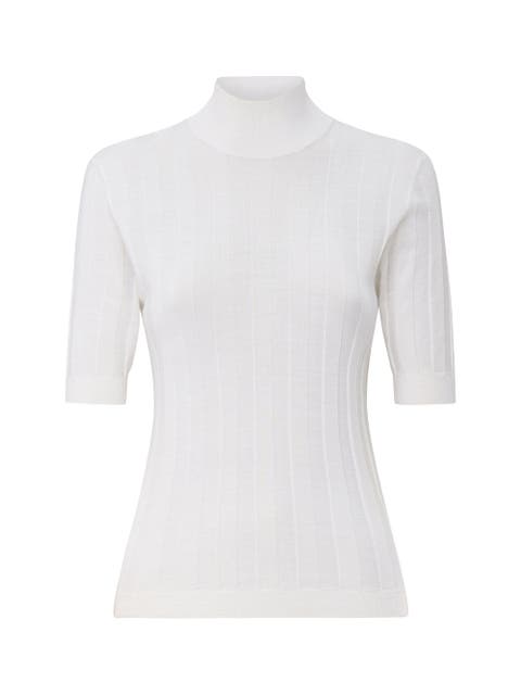 Jordyn Short sleeve mockneck sweater