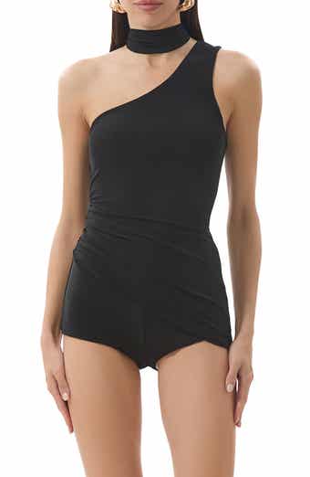 AFRM Maple One-Shoulder Top, Shorts & Scarf Set